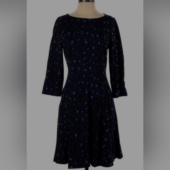🎉 HOST PICK 🎉 NWT, Kate Spade Blue Leopard Dress size 2 - Picture 6 of 8